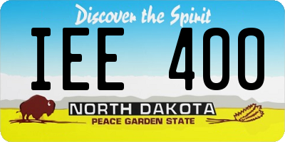 ND license plate IEE400