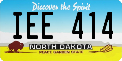 ND license plate IEE414