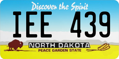 ND license plate IEE439