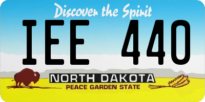 ND license plate IEE440
