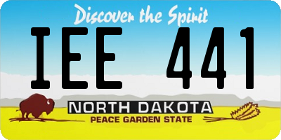ND license plate IEE441