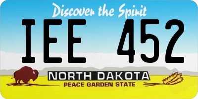 ND license plate IEE452