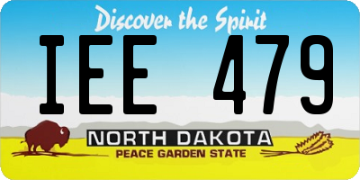 ND license plate IEE479