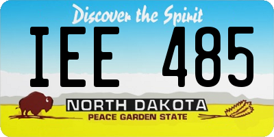 ND license plate IEE485