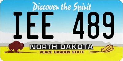 ND license plate IEE489