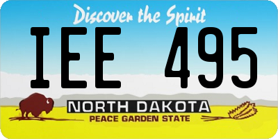 ND license plate IEE495