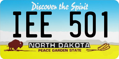 ND license plate IEE501