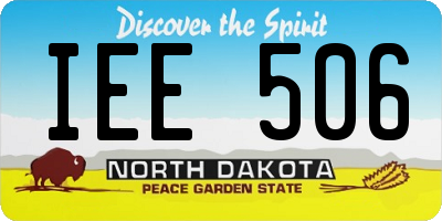 ND license plate IEE506