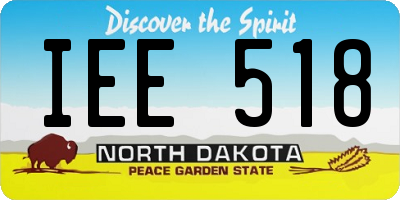 ND license plate IEE518
