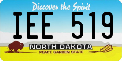 ND license plate IEE519