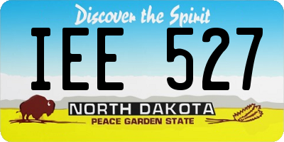 ND license plate IEE527