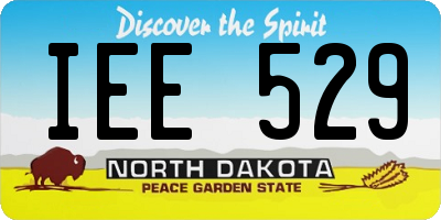 ND license plate IEE529