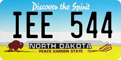 ND license plate IEE544