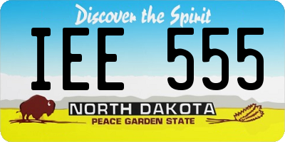 ND license plate IEE555