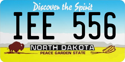 ND license plate IEE556