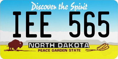 ND license plate IEE565