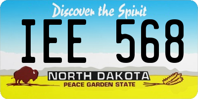 ND license plate IEE568