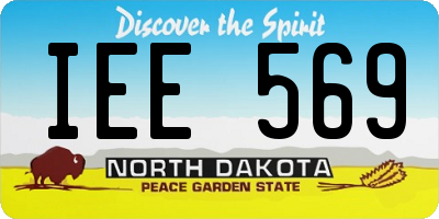 ND license plate IEE569