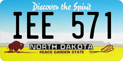 ND license plate IEE571