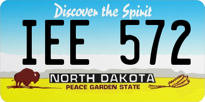 ND license plate IEE572