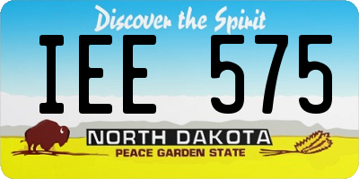ND license plate IEE575