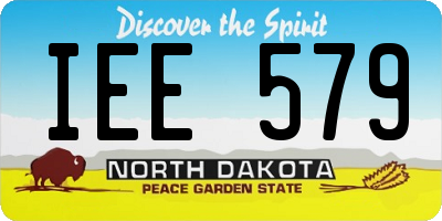 ND license plate IEE579
