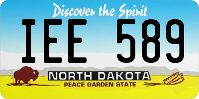 ND license plate IEE589