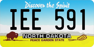 ND license plate IEE591