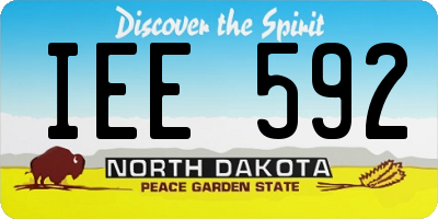 ND license plate IEE592