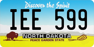 ND license plate IEE599