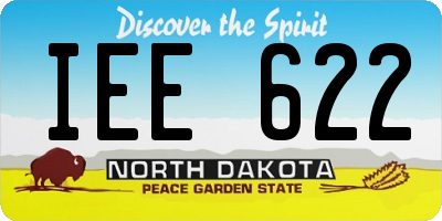 ND license plate IEE622