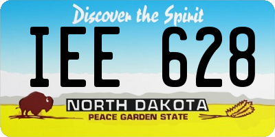 ND license plate IEE628