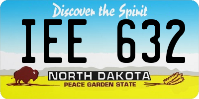 ND license plate IEE632