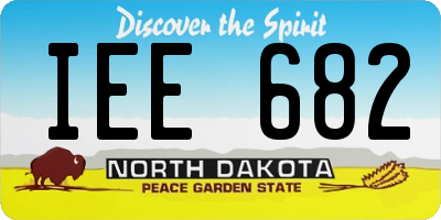ND license plate IEE682