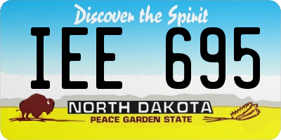 ND license plate IEE695