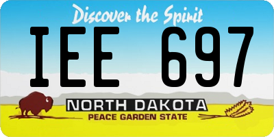 ND license plate IEE697
