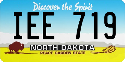 ND license plate IEE719