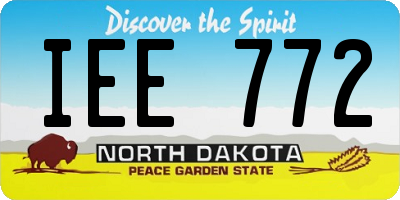 ND license plate IEE772