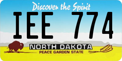 ND license plate IEE774