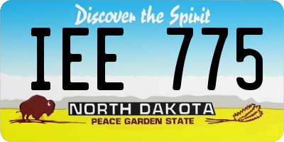 ND license plate IEE775