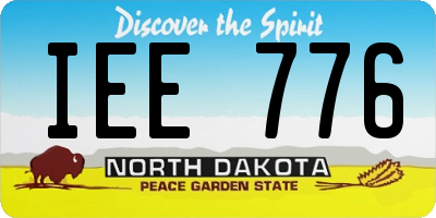 ND license plate IEE776
