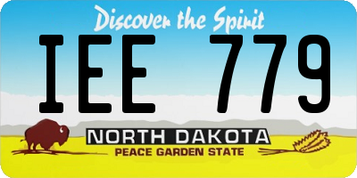 ND license plate IEE779