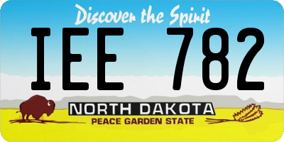 ND license plate IEE782