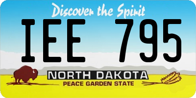 ND license plate IEE795