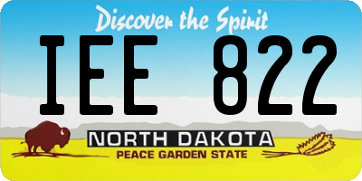 ND license plate IEE822
