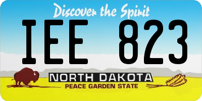 ND license plate IEE823