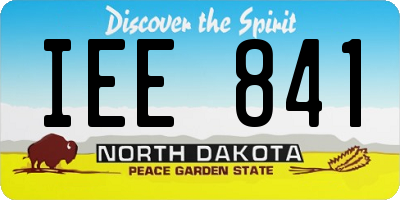 ND license plate IEE841