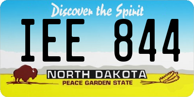 ND license plate IEE844