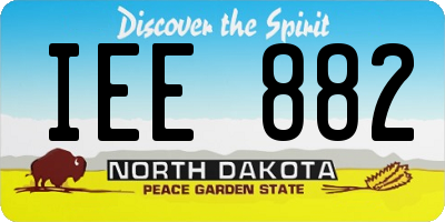 ND license plate IEE882