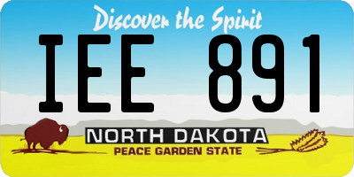 ND license plate IEE891
